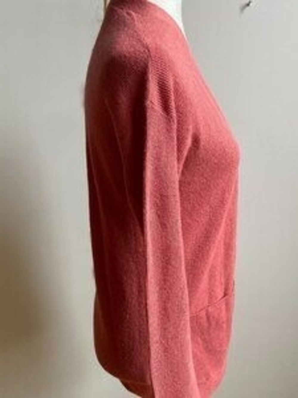 Women's Rose Pink Button-Front Cardigan Sweater - Picture 4 of 7